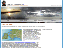 Tablet Screenshot of kwikpakfisheries.com